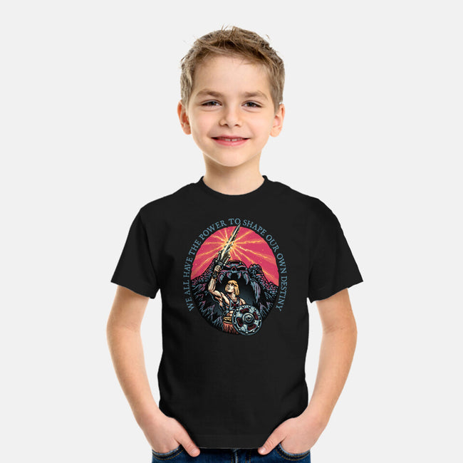 Shape Your Destiny-Youth-Basic-Tee-glitchygorilla