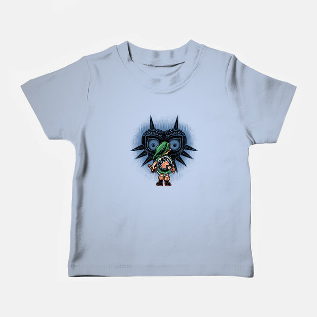 Face To Face With Destiny-Baby-Basic-Tee-glitchygorilla