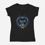 Face To Face With Destiny-Womens-V-Neck-Tee-glitchygorilla
