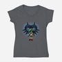 Face To Face With Destiny-Womens-V-Neck-Tee-glitchygorilla