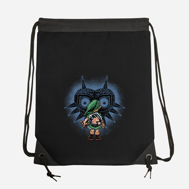 Face To Face With Destiny-None-Drawstring-Bag-glitchygorilla