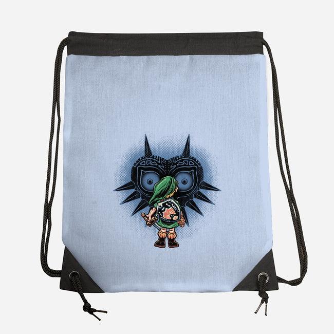 Face To Face With Destiny-None-Drawstring-Bag-glitchygorilla
