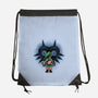 Face To Face With Destiny-None-Drawstring-Bag-glitchygorilla