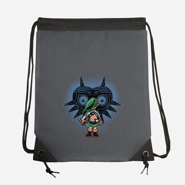 Face To Face With Destiny-None-Drawstring-Bag-glitchygorilla