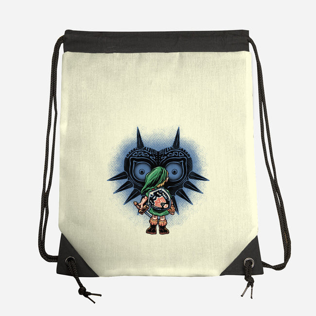 Face To Face With Destiny-None-Drawstring-Bag-glitchygorilla