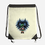 Face To Face With Destiny-None-Drawstring-Bag-glitchygorilla