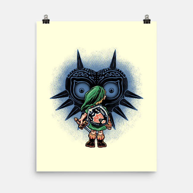 Face To Face With Destiny-None-Matte-Poster-glitchygorilla