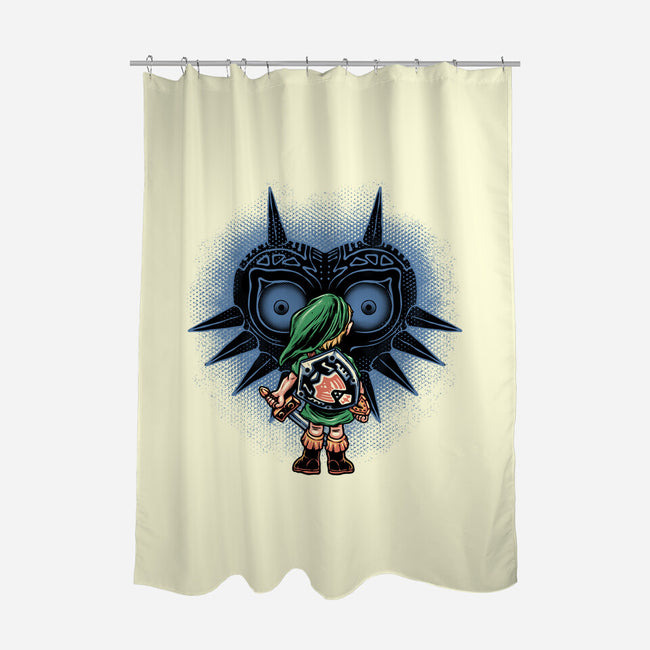 Face To Face With Destiny-None-Polyester-Shower Curtain-glitchygorilla