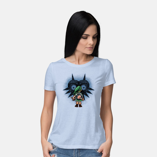 Face To Face With Destiny-Womens-Basic-Tee-glitchygorilla