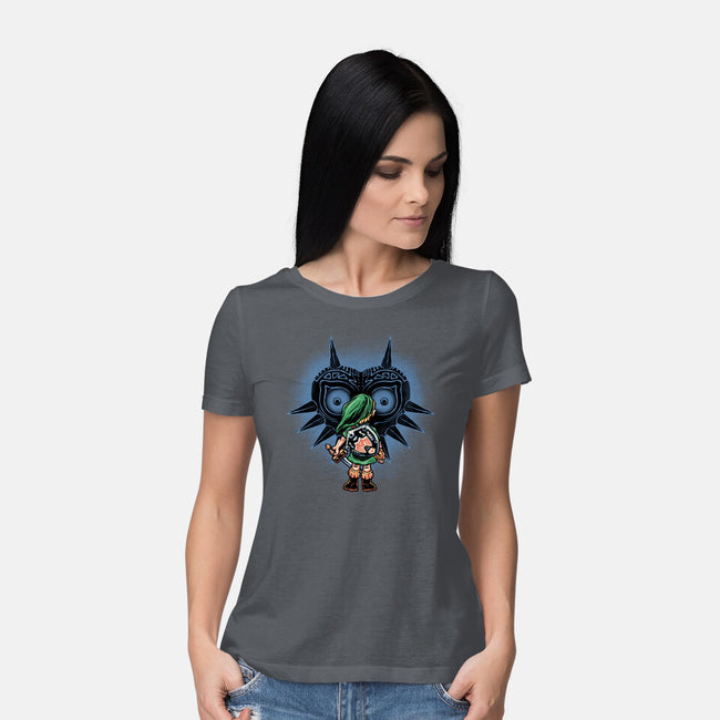 Face To Face With Destiny-Womens-Basic-Tee-glitchygorilla