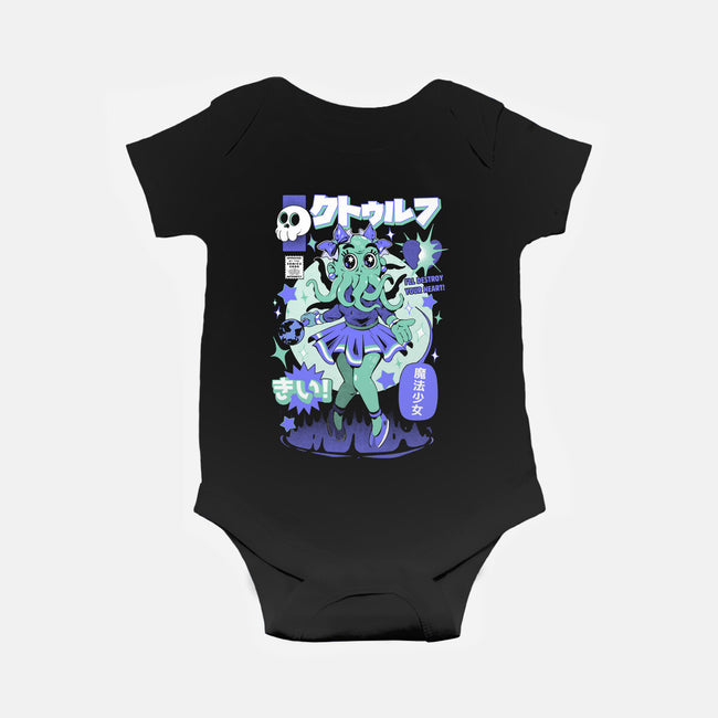 Girl Cthulhu-Baby-Basic-Onesie-ilustrata