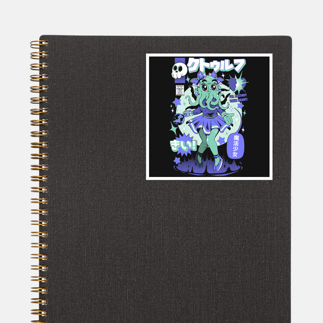 Girl Cthulhu-None-Glossy-Sticker-ilustrata