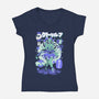 Girl Cthulhu-Womens-V-Neck-Tee-ilustrata
