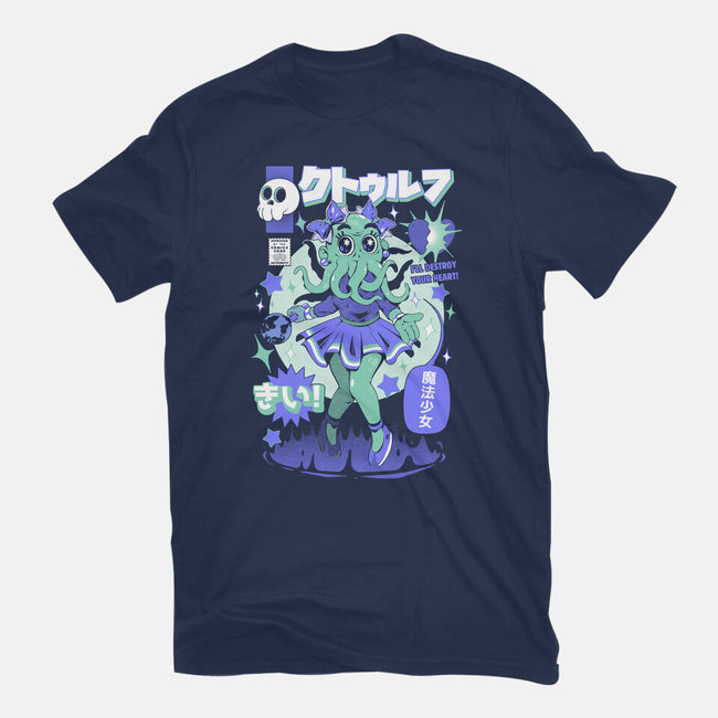 Girl Cthulhu-Womens-Basic-Tee-ilustrata