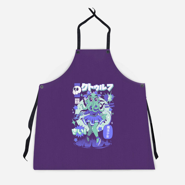 Girl Cthulhu-Unisex-Kitchen-Apron-ilustrata