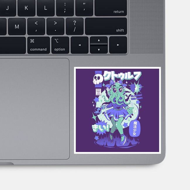 Girl Cthulhu-None-Glossy-Sticker-ilustrata