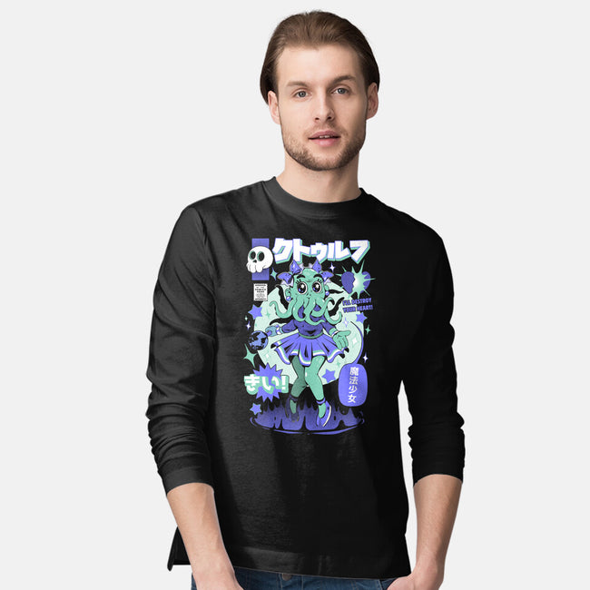 Girl Cthulhu-Mens-Long Sleeved-Tee-ilustrata