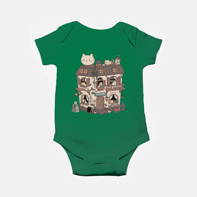 Cat Reading Club-Baby-Basic-Onesie-GODZILLARGE