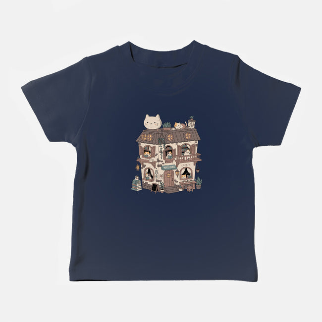 Cat Reading Club-Baby-Basic-Tee-GODZILLARGE