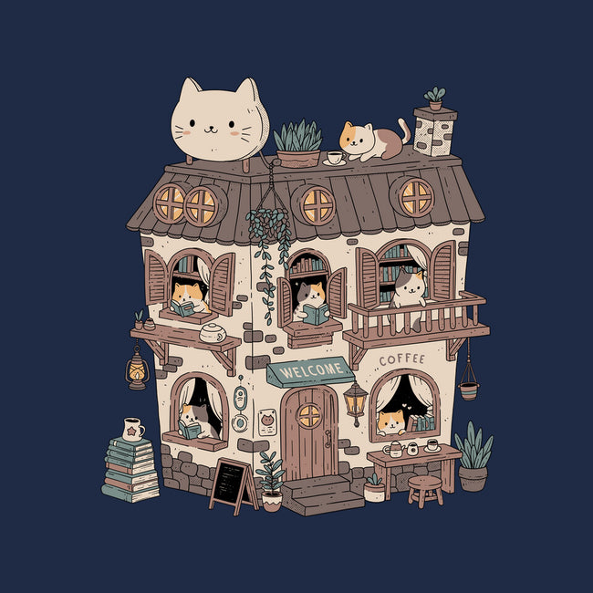 Cat Reading Club-Mens-Basic-Tee-GODZILLARGE