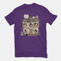 Cat Reading Club-Womens-Basic-Tee-GODZILLARGE