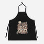 Cat Reading Club-Unisex-Kitchen-Apron-GODZILLARGE