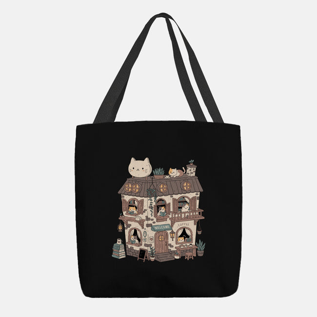 Cat Reading Club-None-Basic Tote-Bag-GODZILLARGE