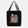 Cat Reading Club-None-Basic Tote-Bag-GODZILLARGE