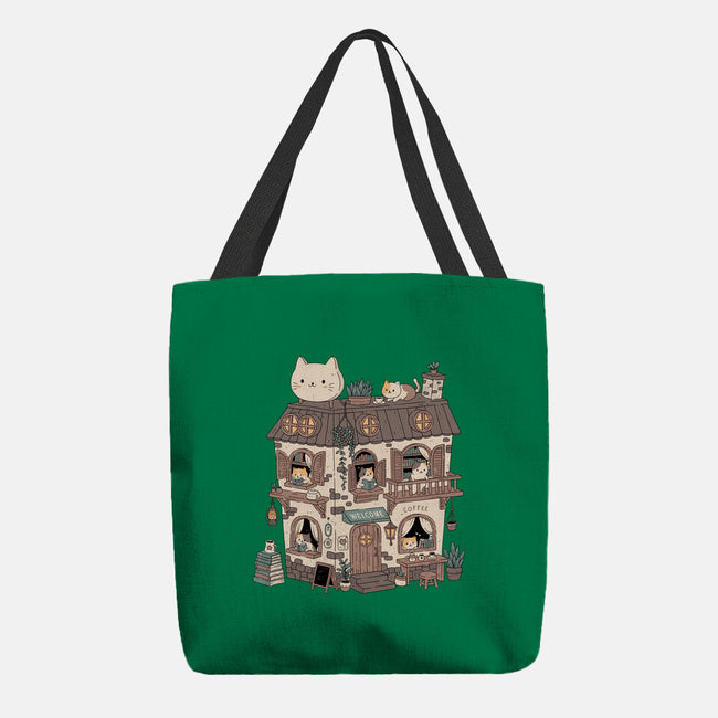 Cat Reading Club-None-Basic Tote-Bag-GODZILLARGE