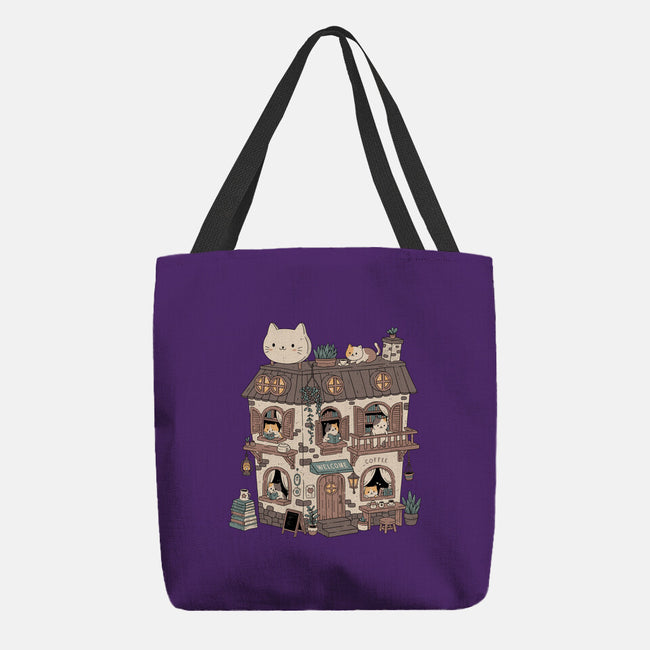 Cat Reading Club-None-Basic Tote-Bag-GODZILLARGE