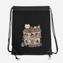Cat Reading Club-None-Drawstring-Bag-GODZILLARGE