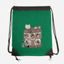 Cat Reading Club-None-Drawstring-Bag-GODZILLARGE