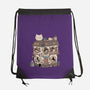 Cat Reading Club-None-Drawstring-Bag-GODZILLARGE
