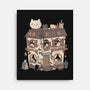 Cat Reading Club-None-Stretched-Canvas-GODZILLARGE