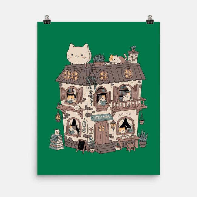 Cat Reading Club-None-Matte-Poster-GODZILLARGE