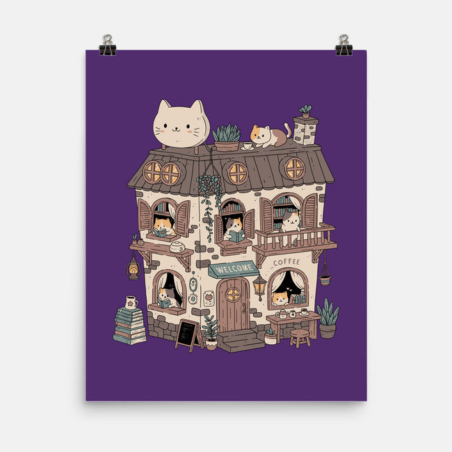 Cat Reading Club-None-Matte-Poster-GODZILLARGE