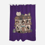 Cat Reading Club-None-Polyester-Shower Curtain-GODZILLARGE