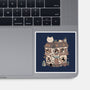 Cat Reading Club-None-Glossy-Sticker-GODZILLARGE