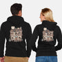 Cat Reading Club-Unisex-Zip-Up-Sweatshirt-GODZILLARGE