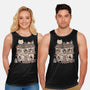 Cat Reading Club-Unisex-Basic-Tank-GODZILLARGE