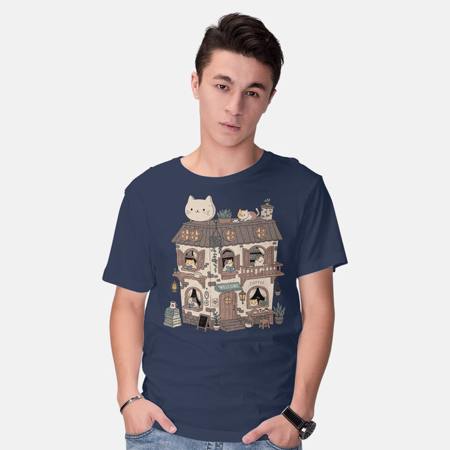 Cat Reading Club-Mens-Basic-Tee-GODZILLARGE