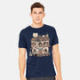 Cat Reading Club-Mens-Heavyweight-Tee-GODZILLARGE