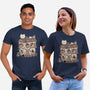 Cat Reading Club-Unisex-Basic-Tee-GODZILLARGE