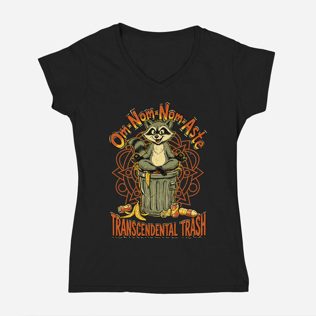 Transcendental Trash-Womens-V-Neck-Tee-P1yu5h