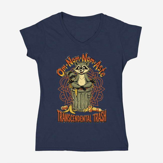 Transcendental Trash-Womens-V-Neck-Tee-P1yu5h