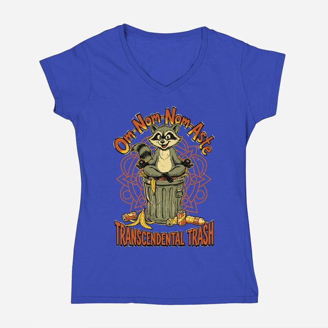 Transcendental Trash-Womens-V-Neck-Tee-P1yu5h