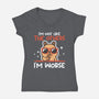 I'm Worse Capybara-Womens-V-Neck-Tee-NemiMakeit