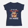 I'm Worse Capybara-Womens-V-Neck-Tee-NemiMakeit