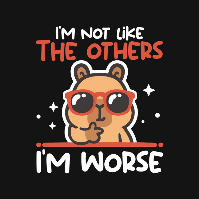 I'm Worse Capybara-Mens-Heavyweight-Tee-NemiMakeit