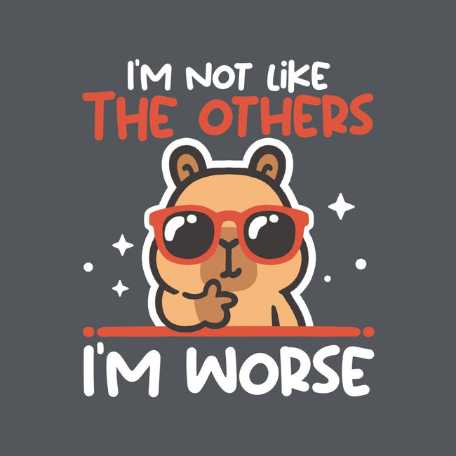 I'm Worse Capybara-Mens-Basic-Tee-NemiMakeit